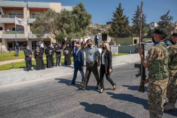 Εθνικό Μνημόσυνο και αποκαλυπτήρια του Ανδριάντα του  Ήρωα Ηρακλή Χριστοφή Αγαθοκλέους.