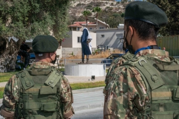 Εθνικό Μνημόσυνο και αποκαλυπτήρια του Ανδριάντα του  Ήρωα Ηρακλή Χριστοφή Αγαθοκλέους.