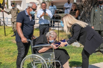 Εθνικό Μνημόσυνο και αποκαλυπτήρια του Ανδριάντα του  Ήρωα Ηρακλή Χριστοφή Αγαθοκλέους.