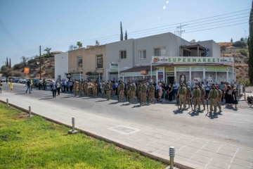 Εθνικό Μνημόσυνο και αποκαλυπτήρια του Ανδριάντα του  Ήρωα Ηρακλή Χριστοφή Αγαθοκλέους.