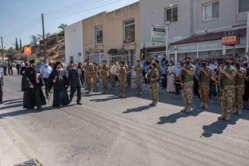 Εθνικό Μνημόσυνο και αποκαλυπτήρια του Ανδριάντα του  Ήρωα Ηρακλή Χριστοφή Αγαθοκλέους.